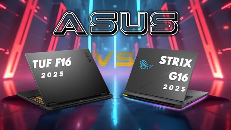 Asus TUF F16 vs ROG G16: Which Gaming Laptop Offers More Power?