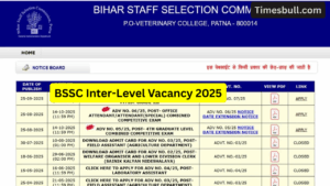BSSC Inter-Level Vacancy 2025- Deadline Extended for 23,175 Posts, 12th Pass Candidates Apply Now!