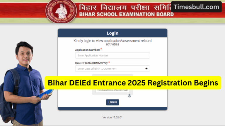 Bihar DElEd Entrance 2025 Registration Begins- 30,800 Seats, Apply Online Before December 5, Full Details Here!
