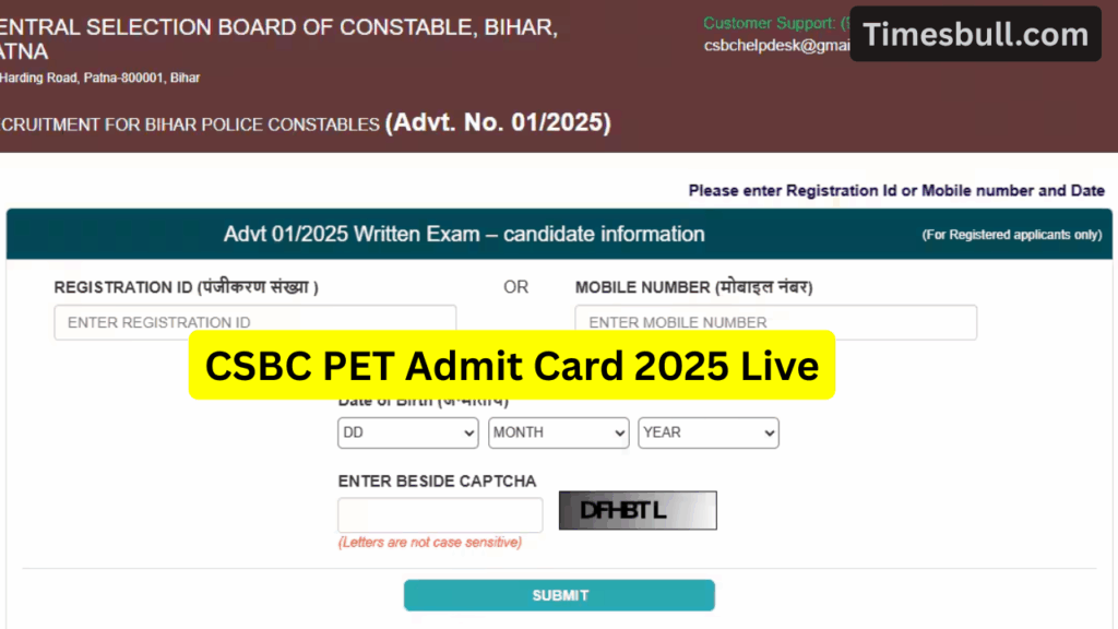Bihar Police PET Admit Card 2025 OUT (2)