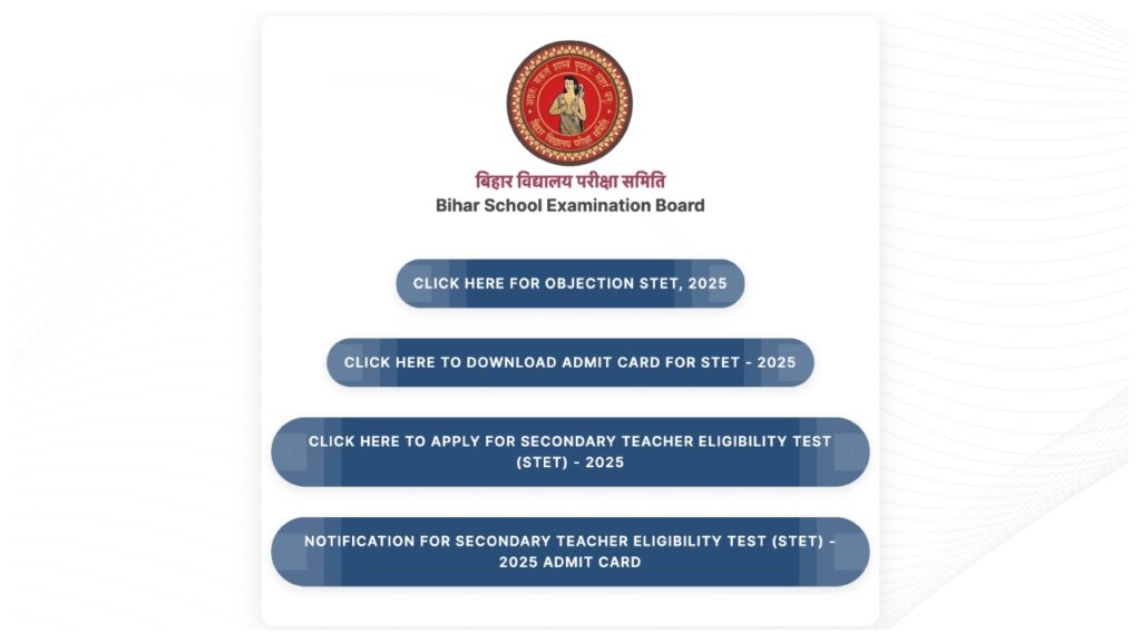 Bihar STET Answer Key 2025