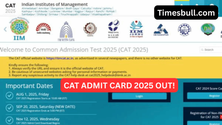 CAT Admit Card 2025 Out! IIM Kozhikode issues hall tickets at iimcat.ac.in