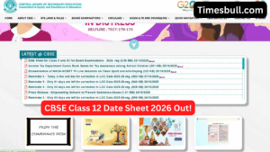 CBSE Class 12 Date Sheet 2026 Out! Exams to Begin on February 17 – Check Full Schedule