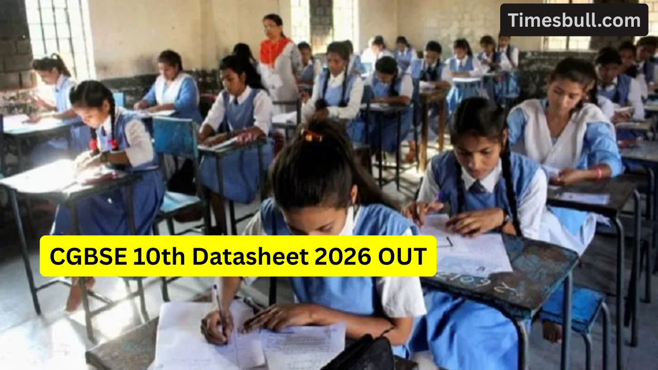 CGBSE 10th Datasheet 2026