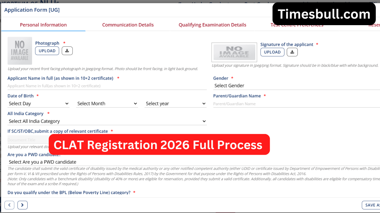 Hurry! CLAT 2026 Registration Reopens...