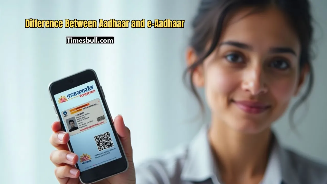 Difference Between Aadhaar And E Aadhaar
