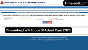 WB Police SI Admit Card 2025 Out: Download PET-PMT Hall Ticket Now at wbpolice.gov.in