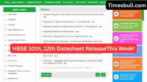 HBSE 10th, 12th Datesheet 2026: Haryana Board to Release Timetable This Week, Get Latest Update Here
