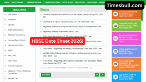 HBSE Date Sheet 2026: Haryana Board to Release Class 10th, 12th Time Table Soon at bseh.org.in; Details here