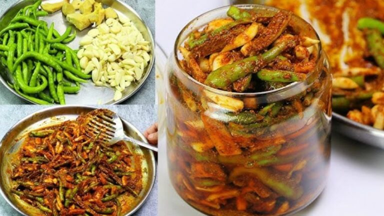 Hari Mirch Lehsun Ka Achar Recipe