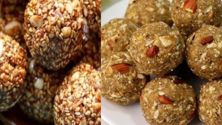 Healthy Til Mungfali Laddu Recipe