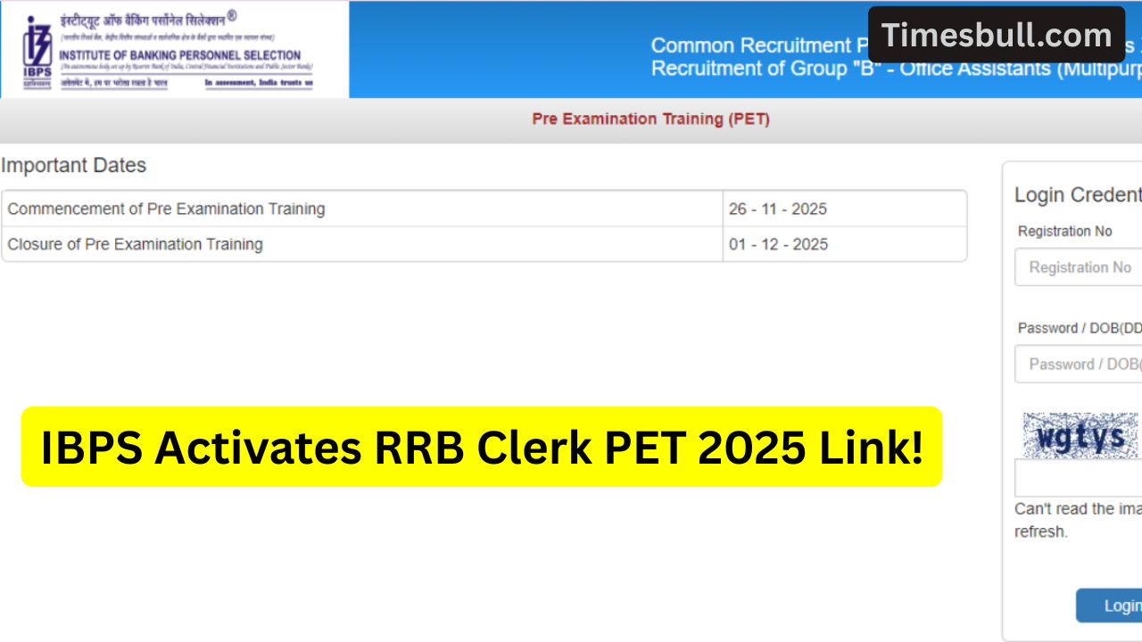 IBPS Activates RRB Clerk