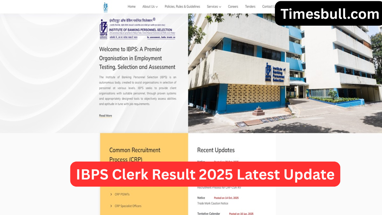 IBPS Clerk Result 2025