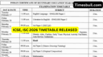 ICSE, ISC 2026 Timetable Released (3)