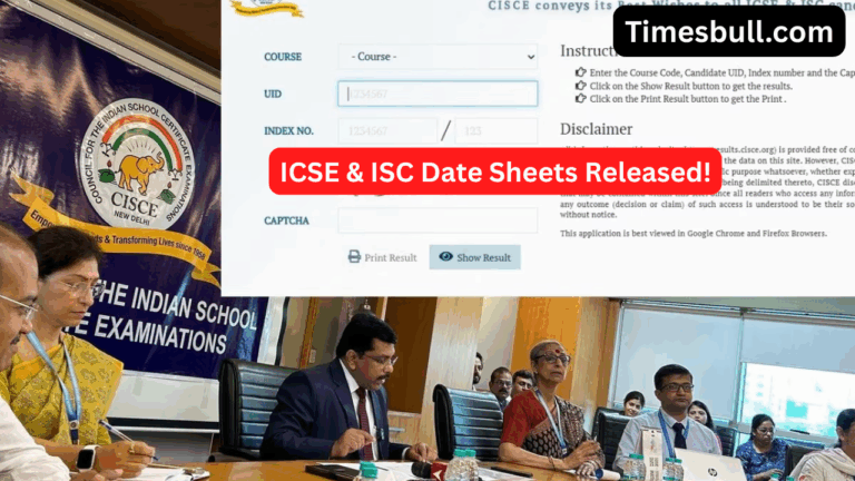 CISCE Board Exams 2026: ICSE & ISC Date Sheets to Be Released Soon -Download PDF at cisce.org