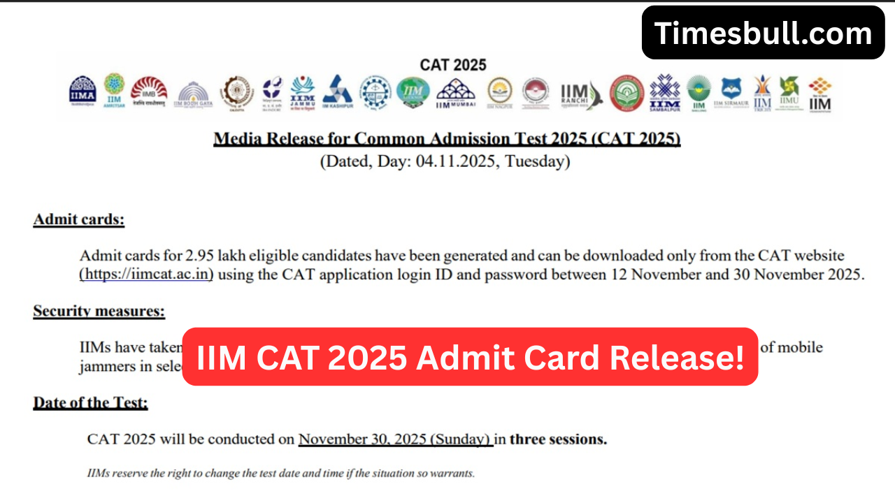 IIM CAT 2025 Admit