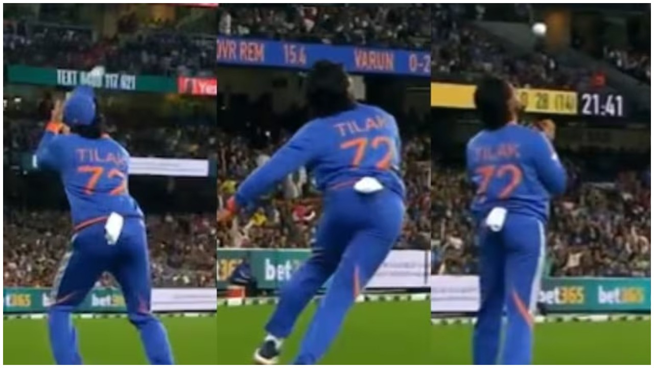 Watch: Tilak Varma takes