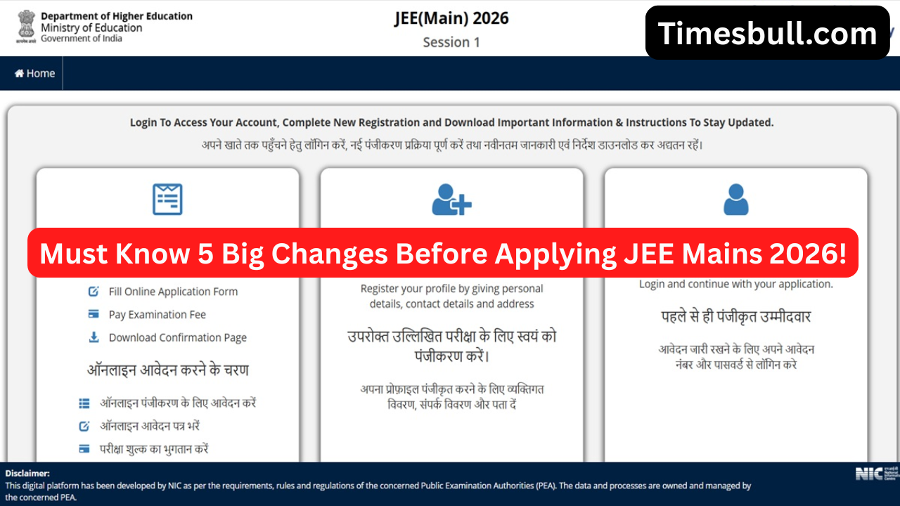 JEE Mains 2026 Registration