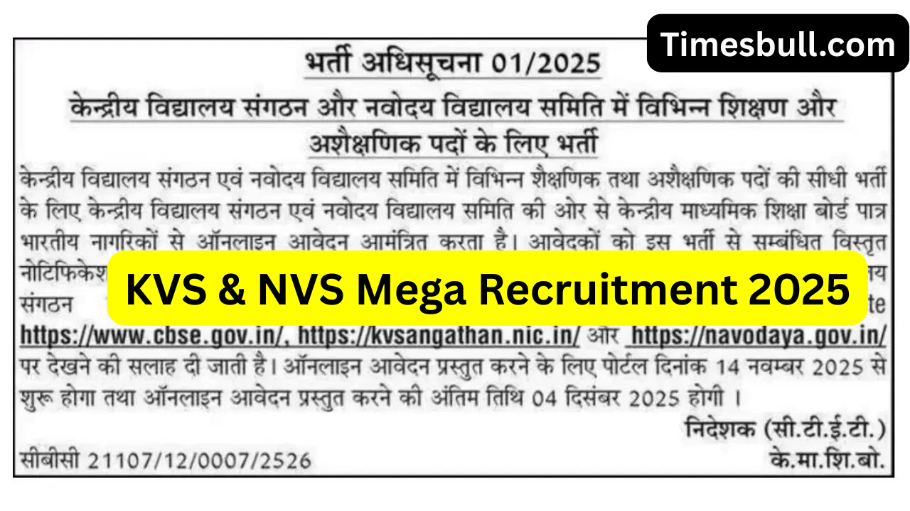 Govt Teacher Jobs: KVS &...