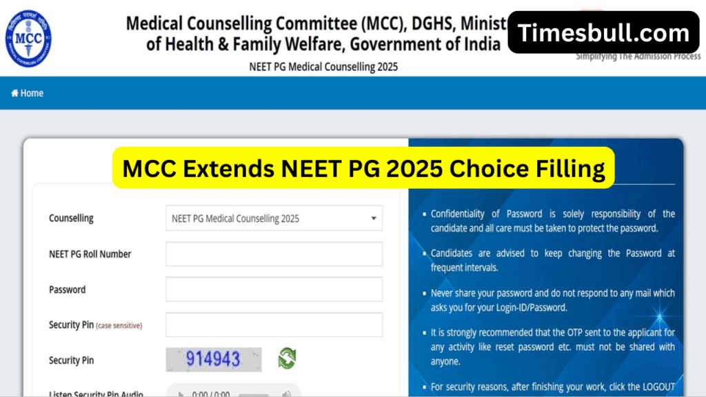 MCC Extends NEET PG 2025 Choice Filling (3)
