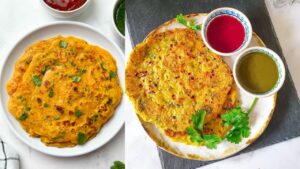 Make Hot & Delicious Mix Vegetable Chilla On A Holiday During The Winter Season