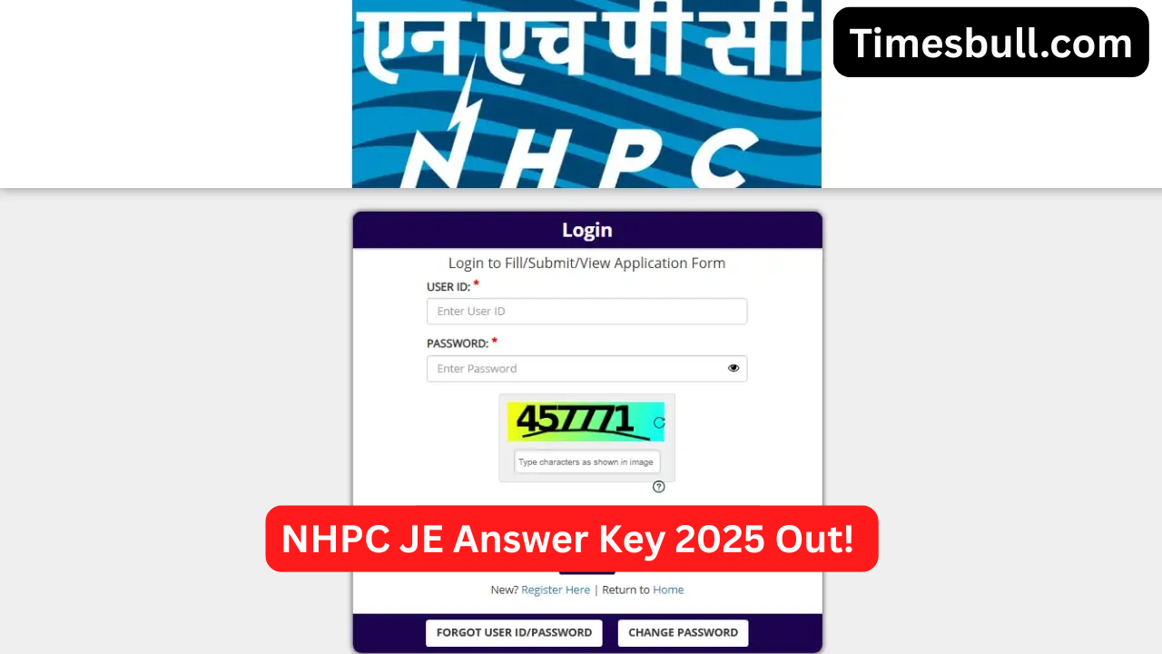 NHPC JE Answer Key
