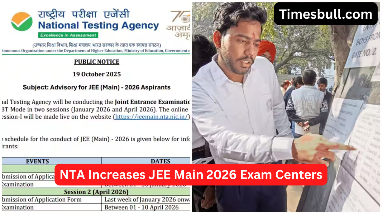 Big Update: NTA Increases JEE...