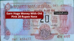 Old Pink 20 Rupee Note