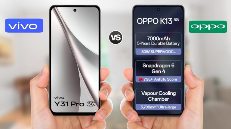 Oppo K13 vs Vivo Y31 Pro 5G: Budget Rivals With Strong Features
