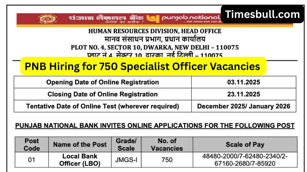 Pnb Hiring For 750 Specialist Officer Vacancies (3)
