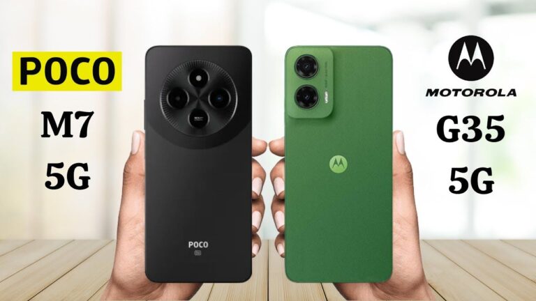 Budget 5G Clash: Poco M7 5G vs Moto G35 5G Compared in Detail