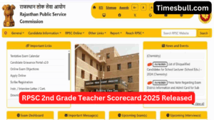 RPSC 2nd Grade Teacher Scorecard 2025 Released! Check Your Marks Now at rpsc.rajasthan.gov.in