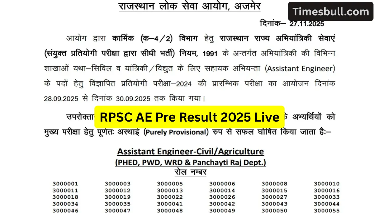 Rpsc Ae Pre Result 2025 Live (2)