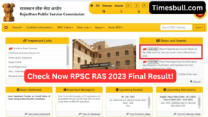 RPSC RAS 2023 Final Marks Released! Check Your Scores Now at rpsc.rajasthan.gov.in