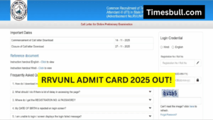 RRVUNL Admit Card 2025 Out: 2,163 Vacancy Exam Dates Announced – Download Hall Ticket Now!