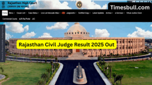 Rajasthan Civil Judge Result 2025 Out: Main Exam Results & Cutoff Released – Check Now Here!