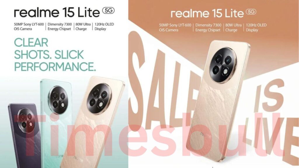 Realme 15 Lite 5G Listed On Amazon