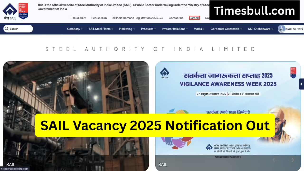 Sarkari Naukri: SAIL Offers ₹1.80...