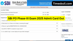 SBI PO Phase-III Exam 2025: Admit Card Out, Psychometric Test on Nov 19 — Check Full Schedule