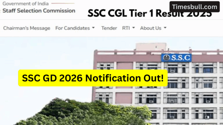 SSC GD 2026 Notification to Drop by End of November-Check Eligibility, Age Limit and Apply Process