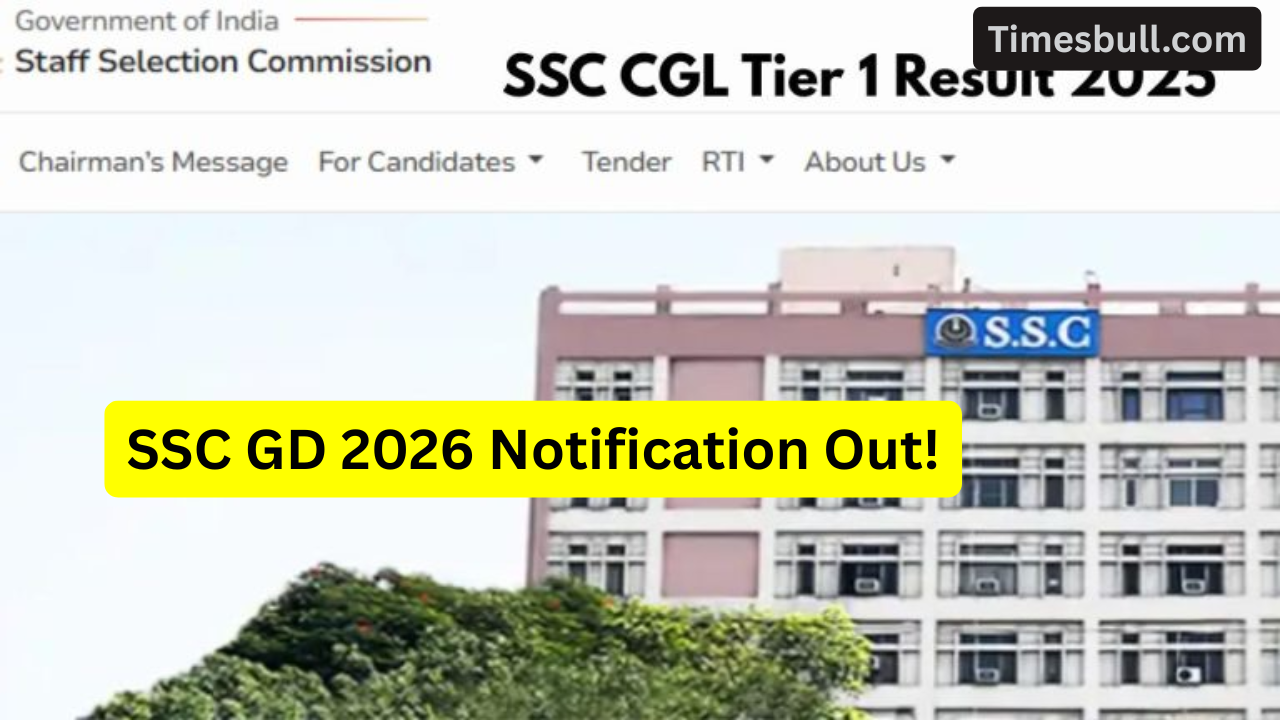 SSC GD 2026 Notification to...