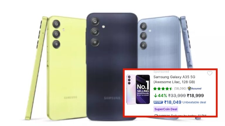 Samsung Budget Phone- Get Galaxy A35 for Rs 18000, Camera & Battery Are Impressive!