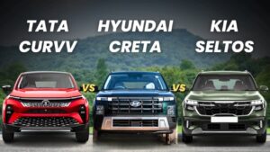 Tata Curvv Vs Hyundai Creta Vs Kia Seltos