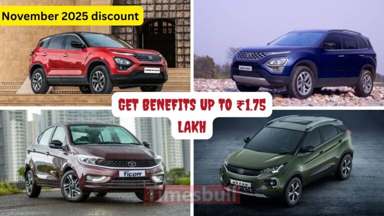 Huge discounts on Tata Harrier and Safari in November – Get Benefits Up to ₹1.75 Lakh