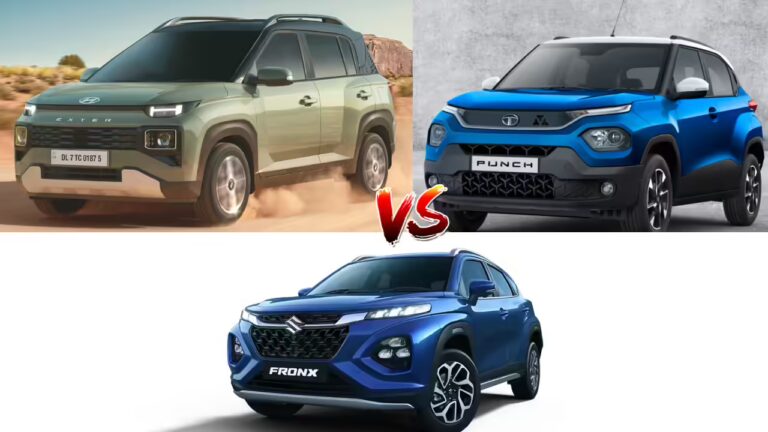 Tata Punch Facelift vs Hyundai Exter 2025 vs Maruti Fronx – Best Upcoming Compact SUVs Under Rs 10 Lakh
