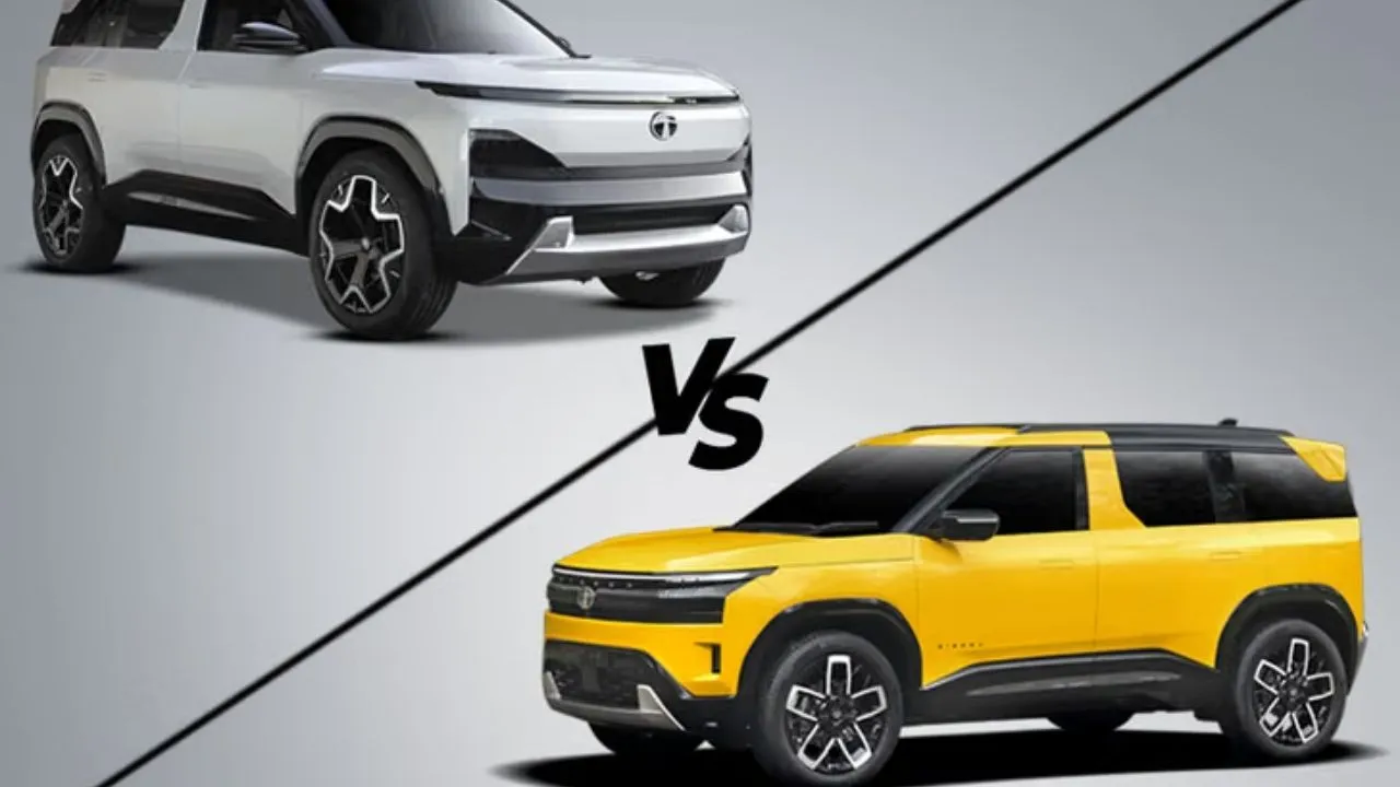 Tata Sierra Vs Tata Curvv