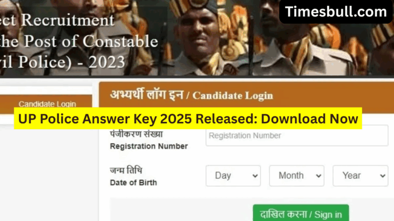 UP Police Answer Key 2025 Released: Download Now for SI, ASI & Computer Operator Exams @uppbpb.gov.in