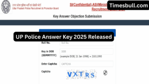 UP Police SI, ASI, and Computer Operator Answer Key 2025 Out – File Objections by November 11