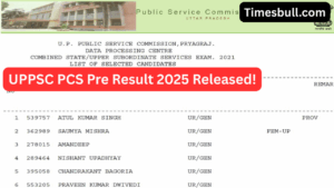 UPPSC PCS Pre Result 2025 Released! Enter roll number and check score card at uppsc.up.nic.in