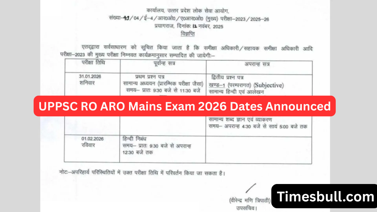 UPPSC RO ARO Mains